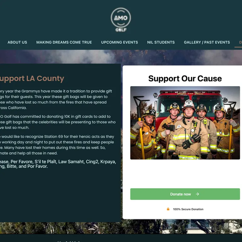 AMO GOLF - Support LA County Firefighters