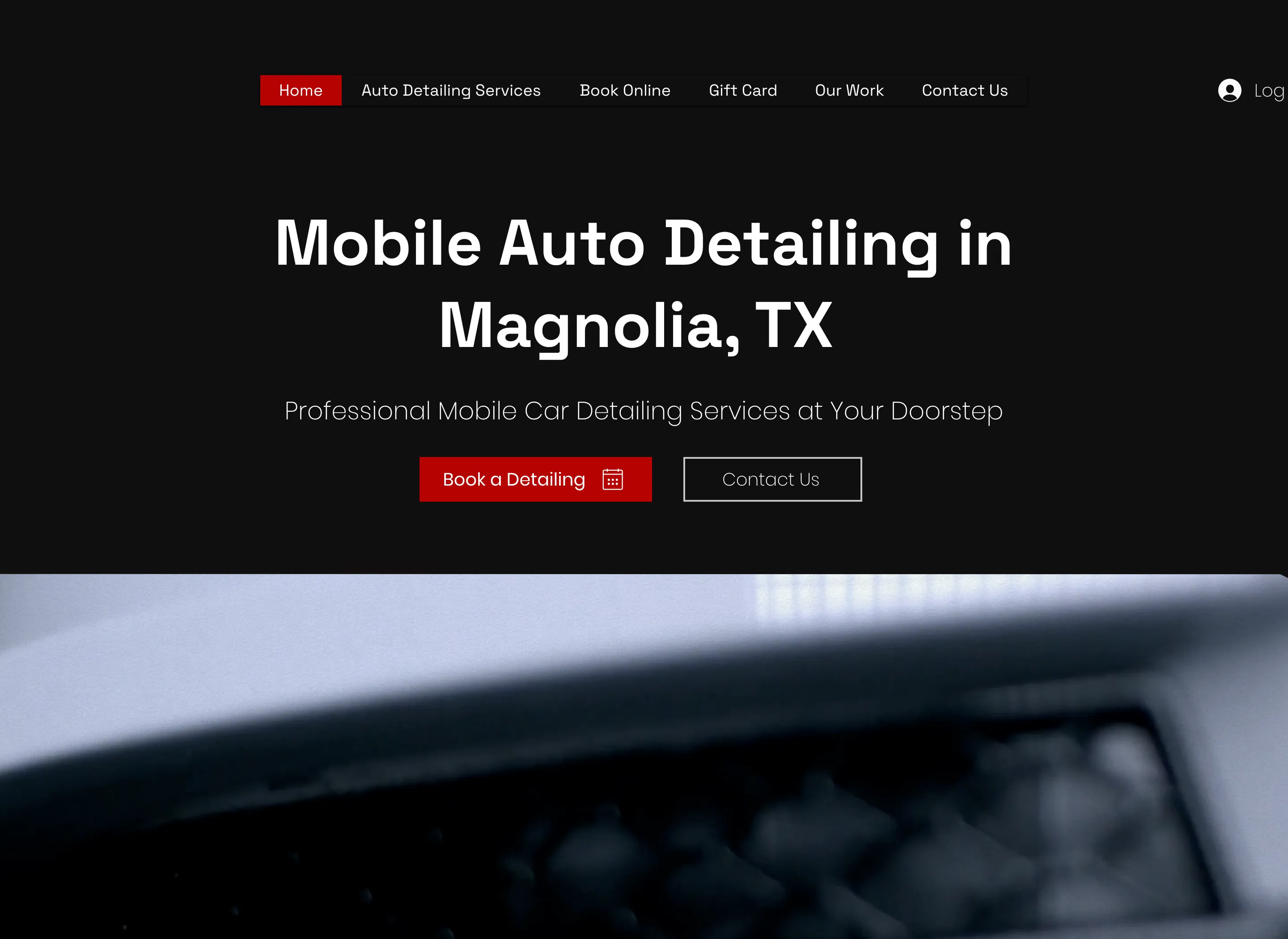 Space City Detailing website showcase