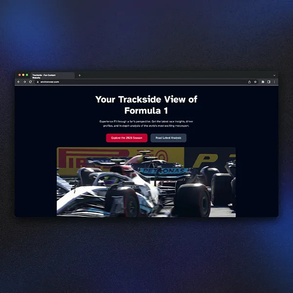Trackside mobile app screenshot